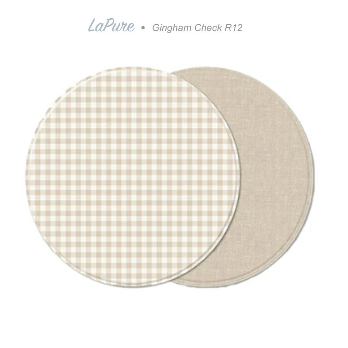 Parklon LaPure Round Playmat - Gingham Check (R12)