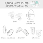 Youha Spare Pump Accessories for Evera Wearable Breast Pump (10 Types)