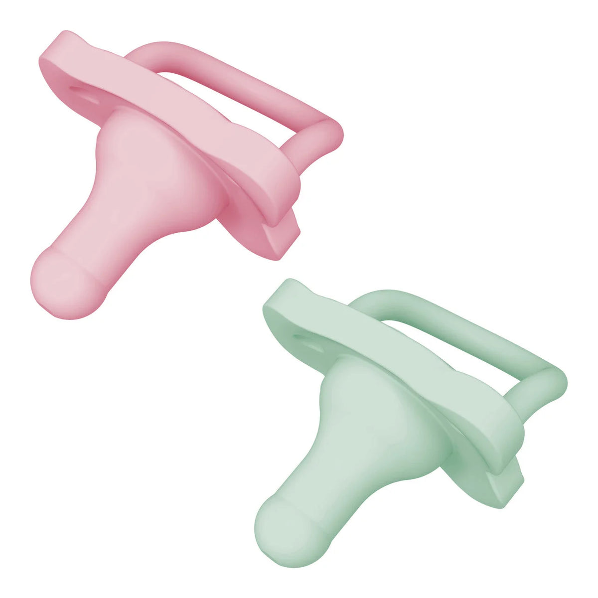 Dr. Brown's HappyPaci Silicone One-Piece Soother, 2pk (0-6m) - 2 Colors