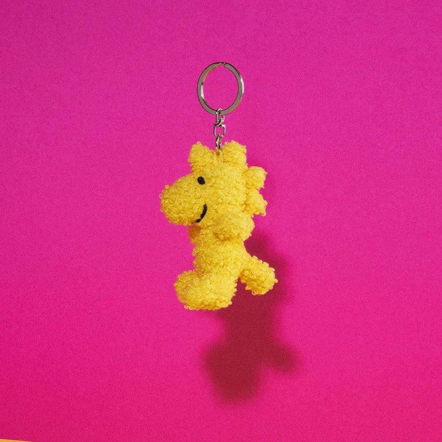 Peanuts Woodstock ECO Tiny Teddy Yellow Plush Keychain (7cm) - Pupsik Singapore