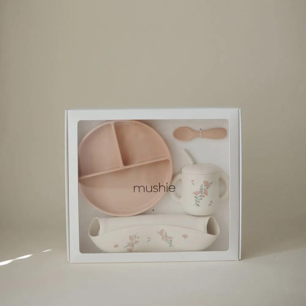 Mushie Silicone Feeding Toddler Set (3 Colors) | Gift Set - Pupsik Singapore