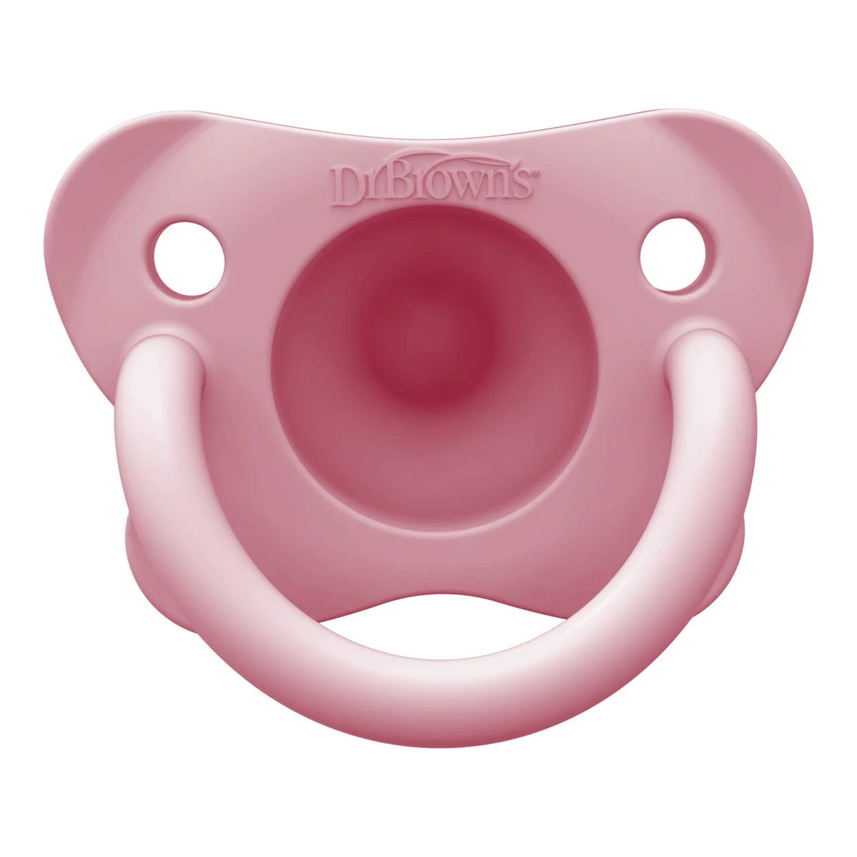 Dr. Brown's HappyPaci Silicone One-Piece Soother, 2pk (0-6m) - 2 Colors