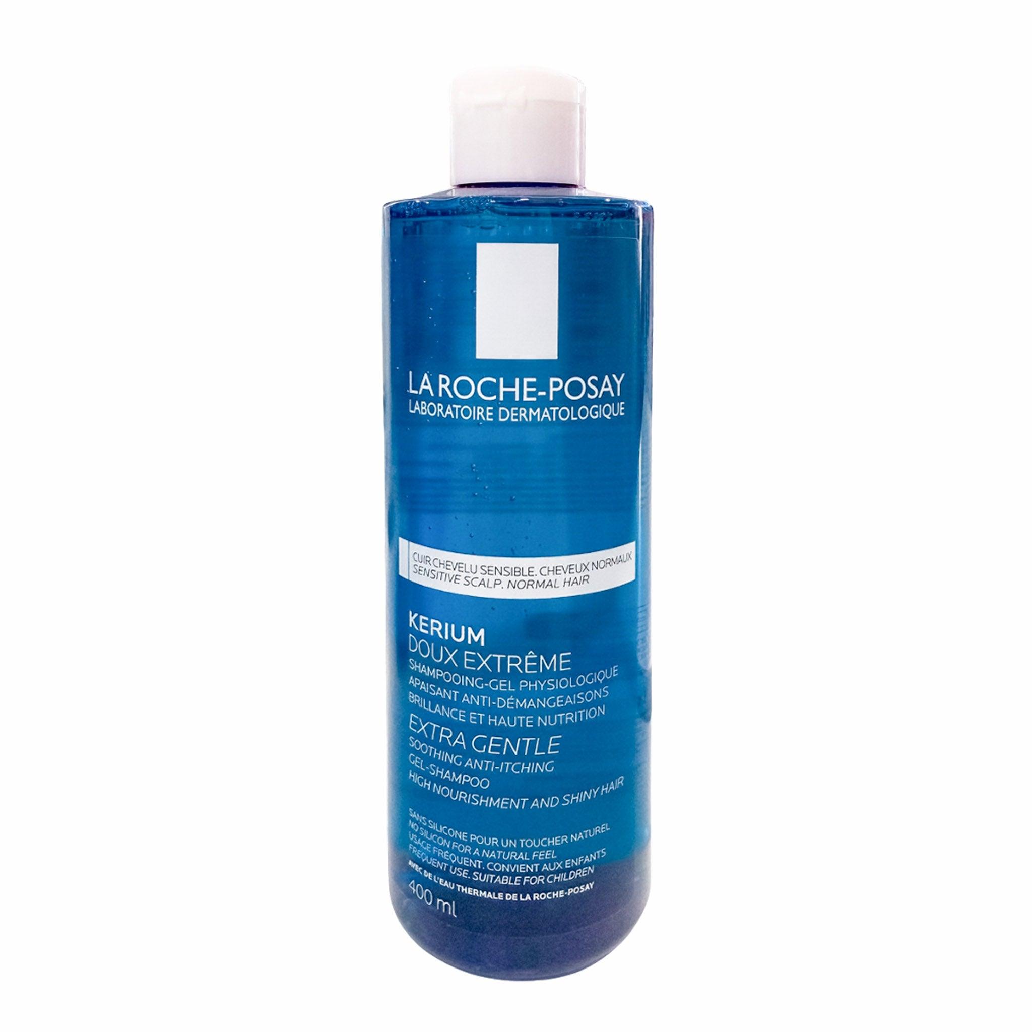 La Roche-Posay Kerium Extra Gentle Soothing Anti-Itching Shampoo, 400ml (Exp 10/28) - Pupsik Singapore