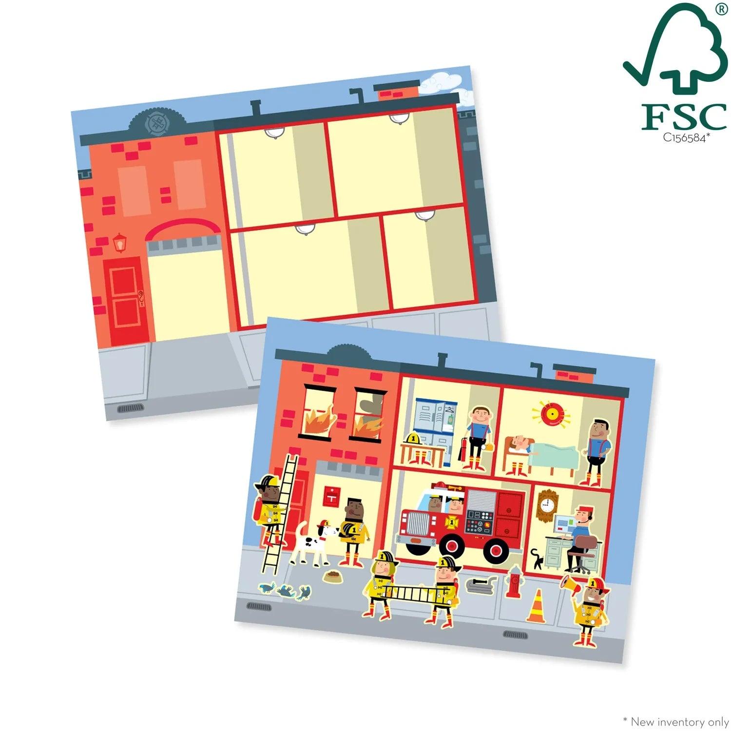Melissa & Doug Reusable Sticker Pad - My Town - Pupsik Singapore