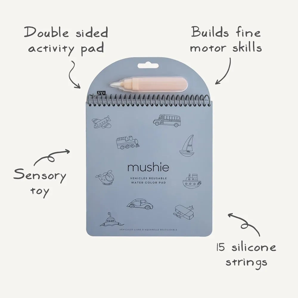 Mushie Reusable Water Color Pad (2 Designs) - Pupsik Singapore