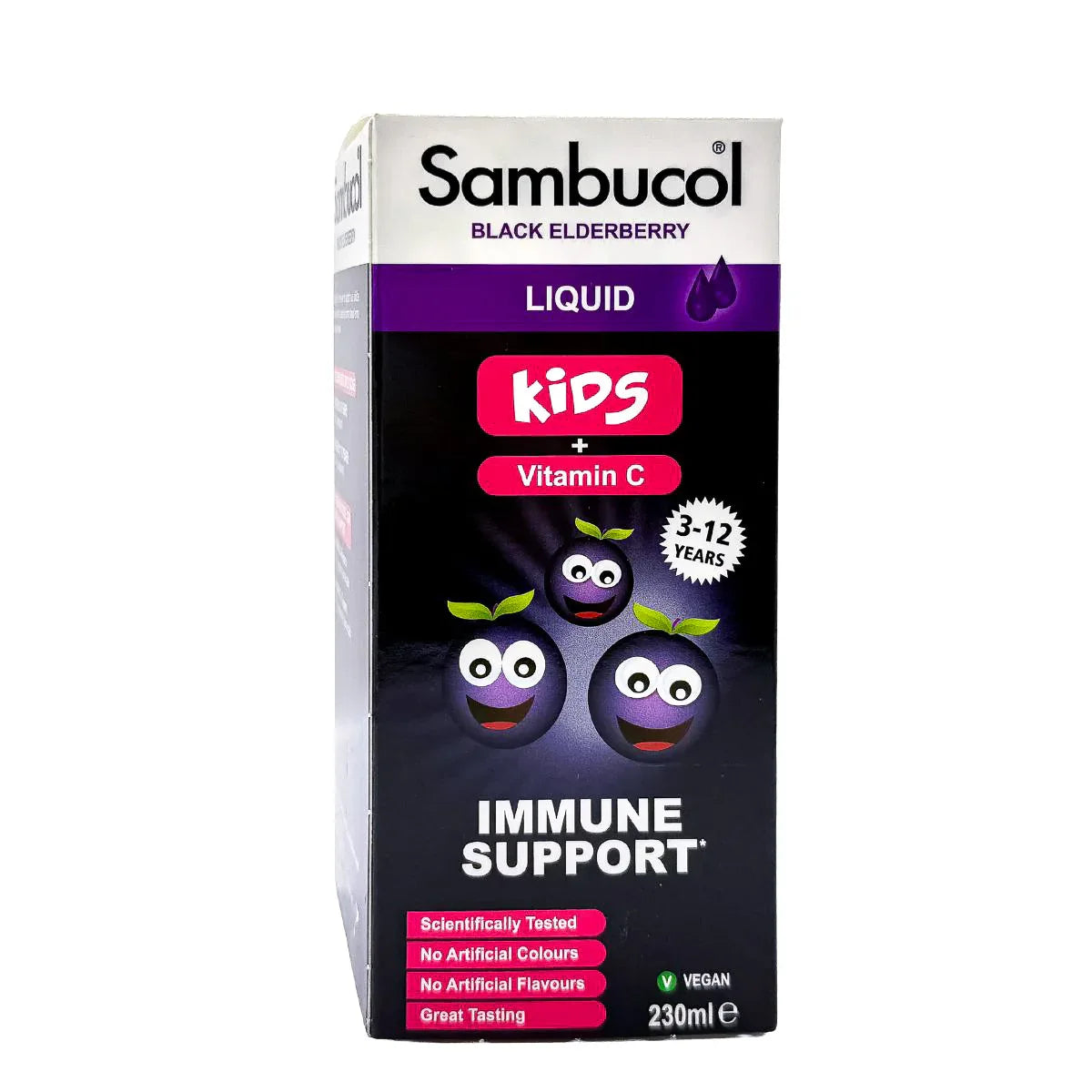 Sambucol Kids Formula Vitamin C for 3-12Y, 230ml (Exp 11/27) - Pupsik Singapore