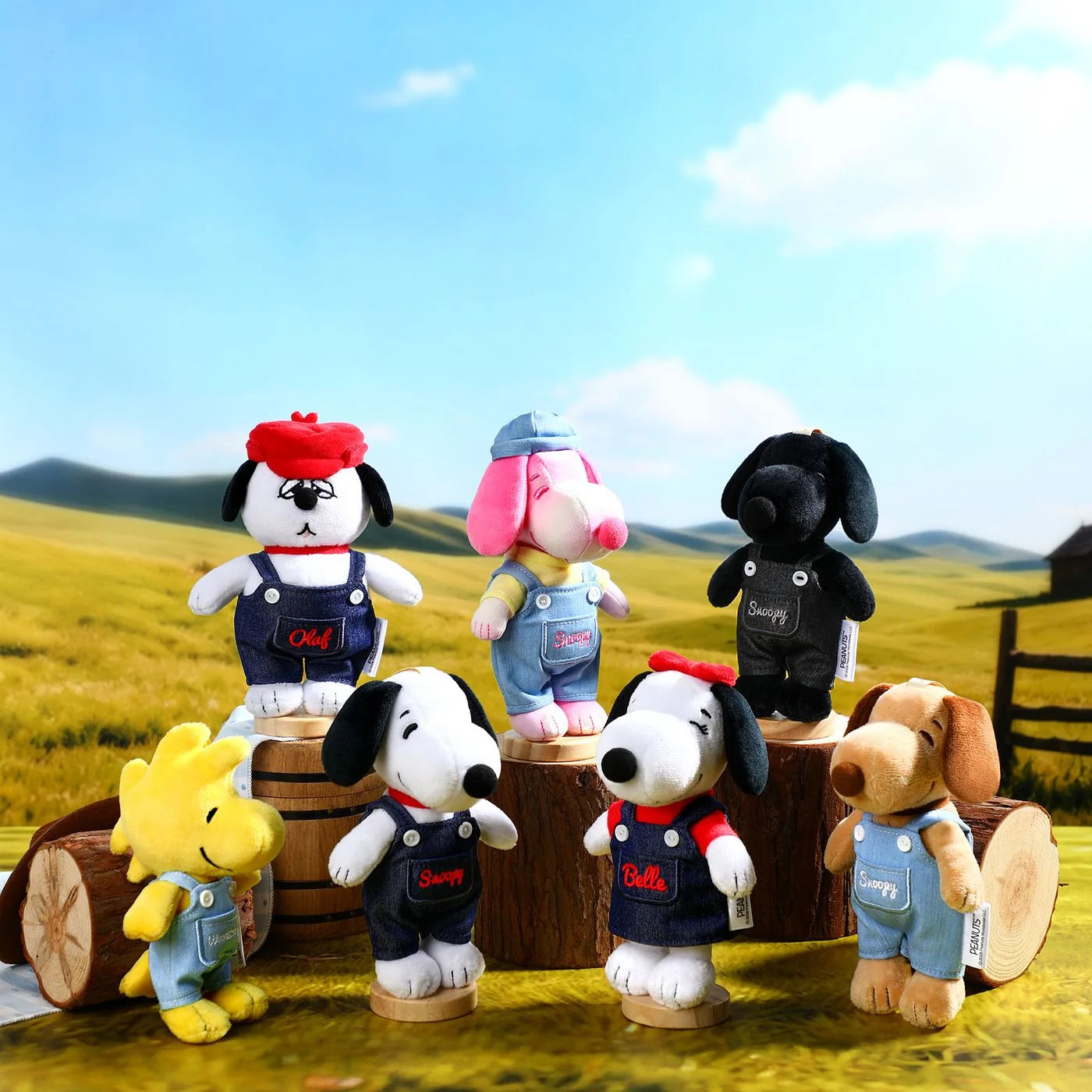 Peanuts x VIPO Snoopy Plush Keychain Blind Box, 1pk (Denim Series)