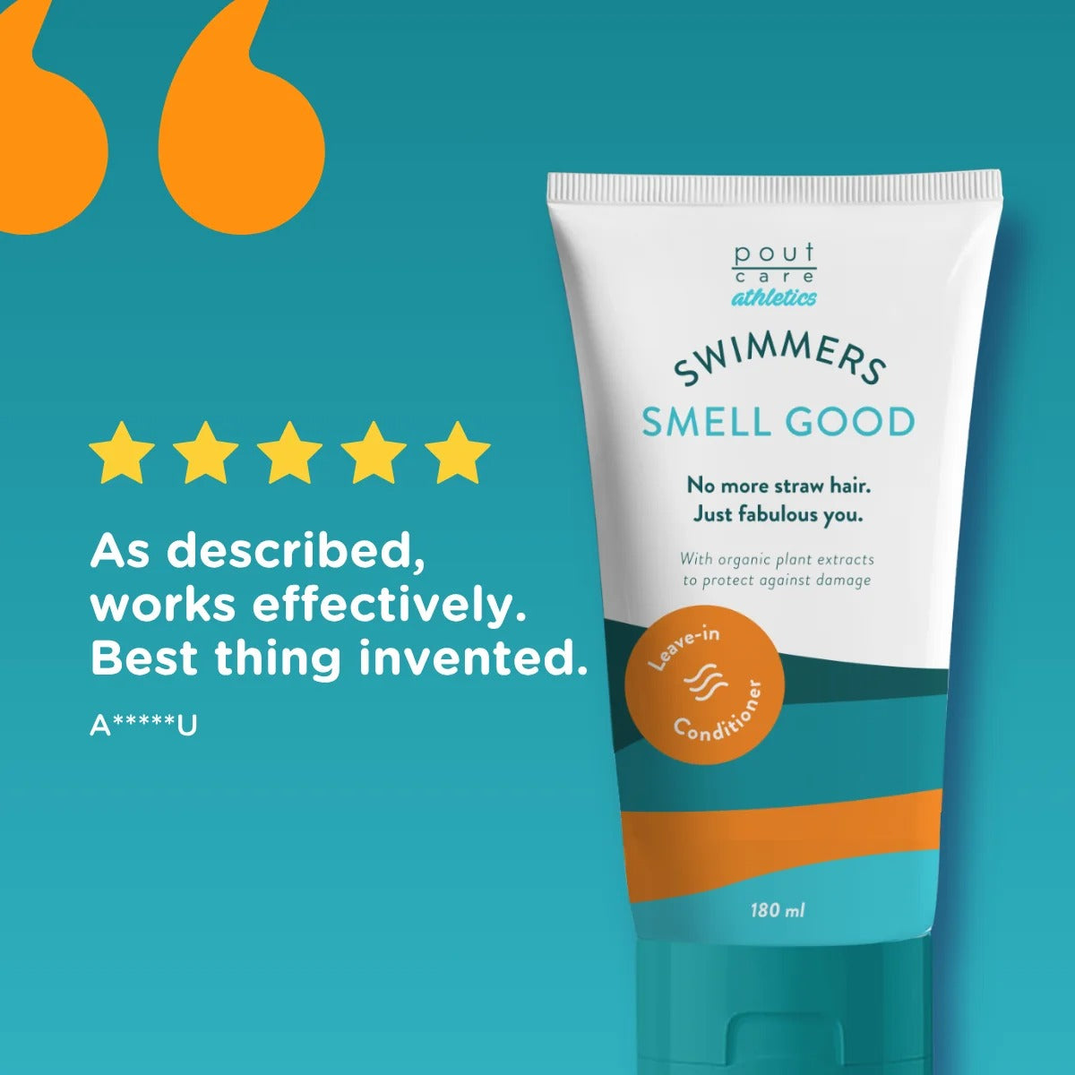 pout Care Swimmers Smell Good Leave-in Conditioner, 180ml (Exp 07/27)