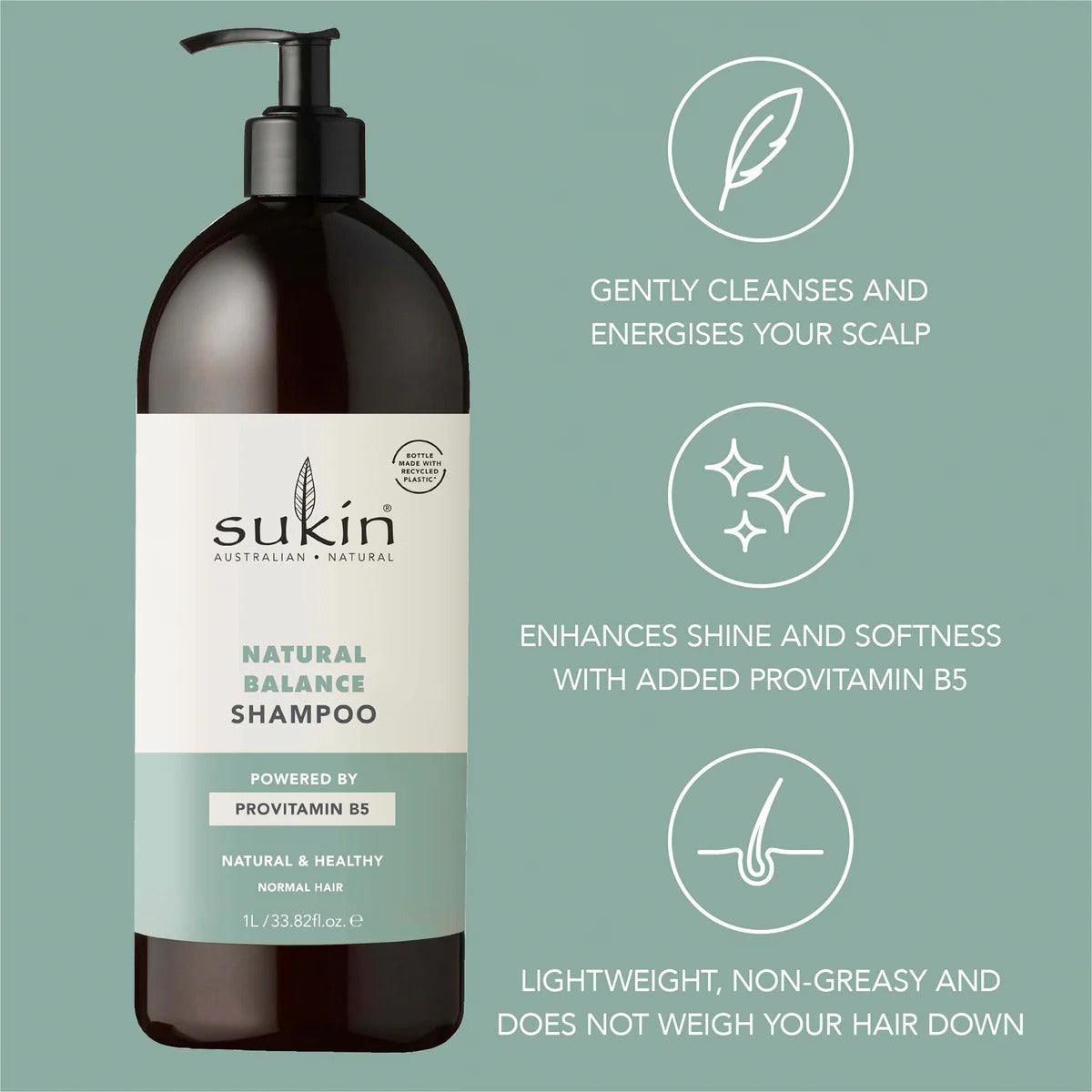 Sukin Natural Balance Shampoo, 1L