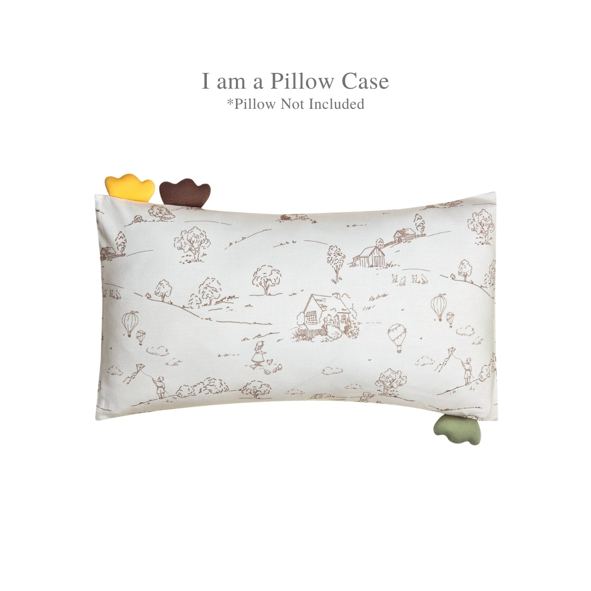 A, Apple Pie Bao Bao Pillow Cover, S/M (3 Designs)