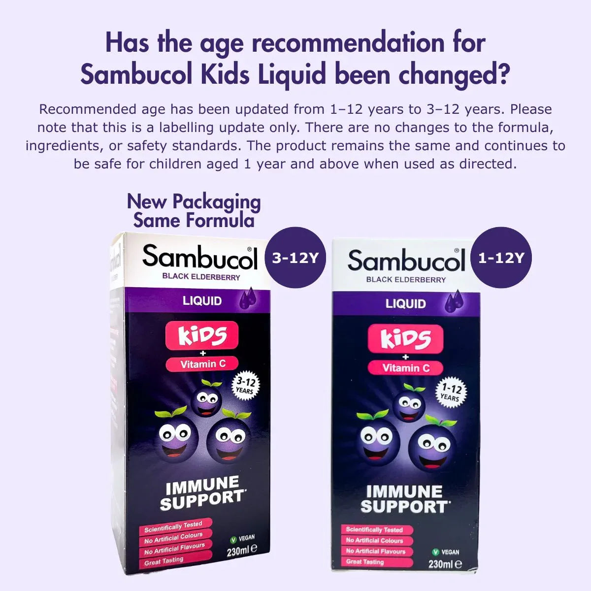 Sambucol Kids Formula Vitamin C for 3-12Y, 230ml (Exp 11/27) - Pupsik Singapore