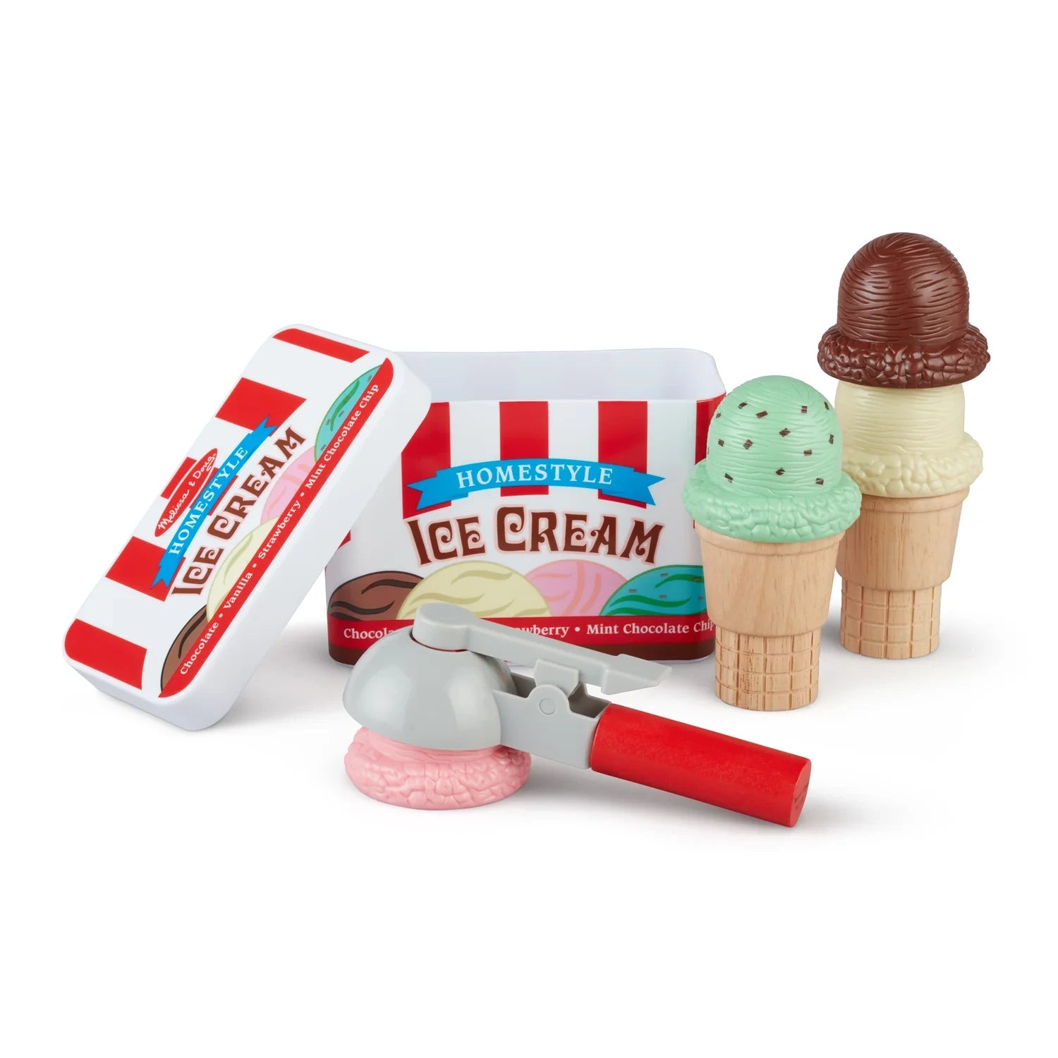 Melissa & Doug Scoop & Stack Ice Cream Cone Magnetic Play Set - Pupsik Singapore