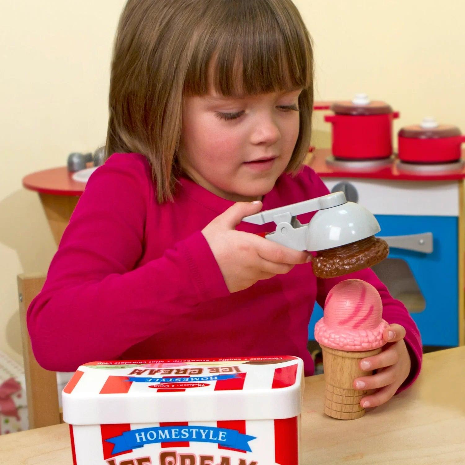 Melissa & Doug Scoop & Stack Ice Cream Cone Magnetic Play Set - Pupsik Singapore