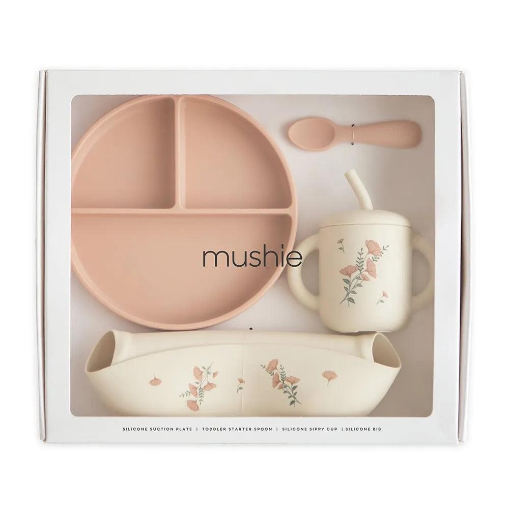 Mushie Silicone Feeding Toddler Set (3 Colors) | Gift Set - Pupsik Singapore