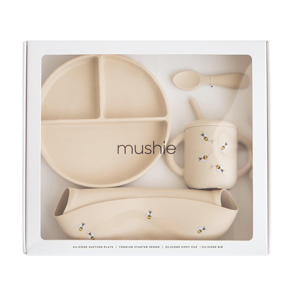 Mushie Silicone Feeding Toddler Set (3 Colors) | Gift Set - Pupsik Singapore