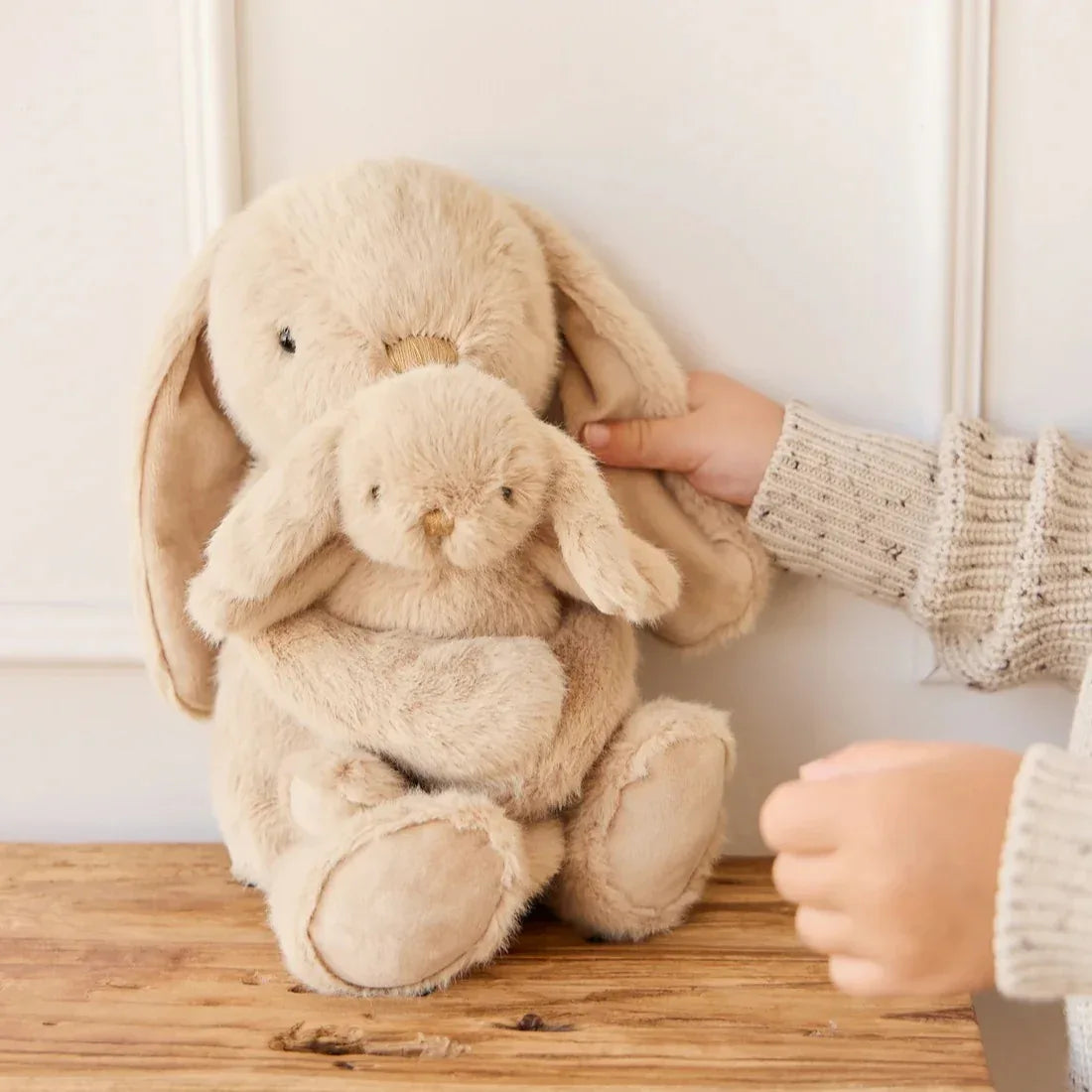 Snuggle Bunnies Frankie The Hugging Bunny Soft Toy (2 Colors) - Pupsik Singapore