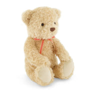 Snuggle Bunnies Arthur The Bear with Red Stripe Bow Soft Toy