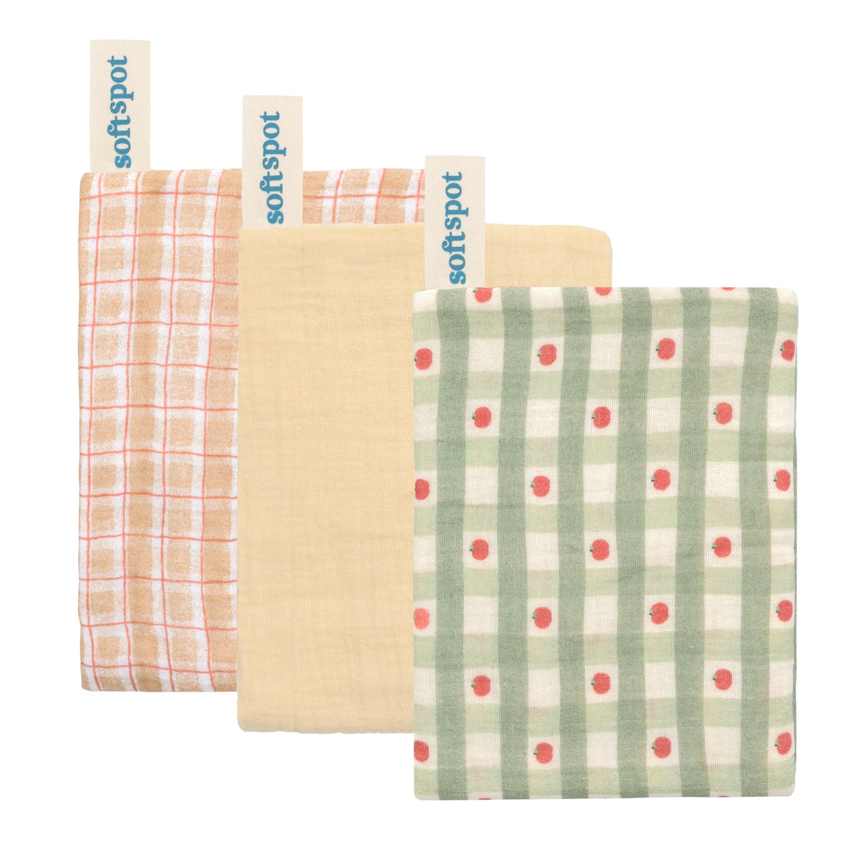 Soft Spot Soft Tea Towels, 3pk (7 Designs)