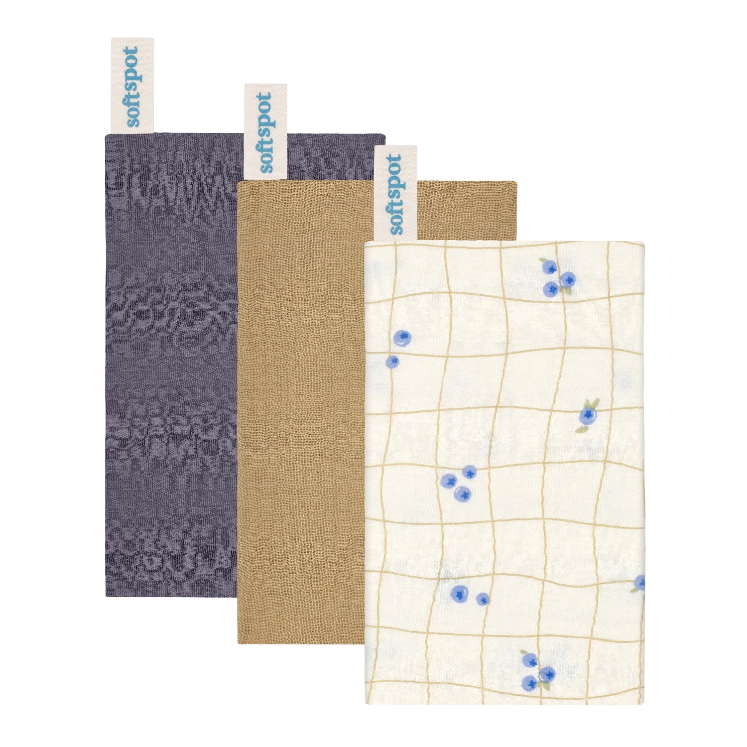 Soft Spot Soft Tea Towels, 3pk (7 Designs)