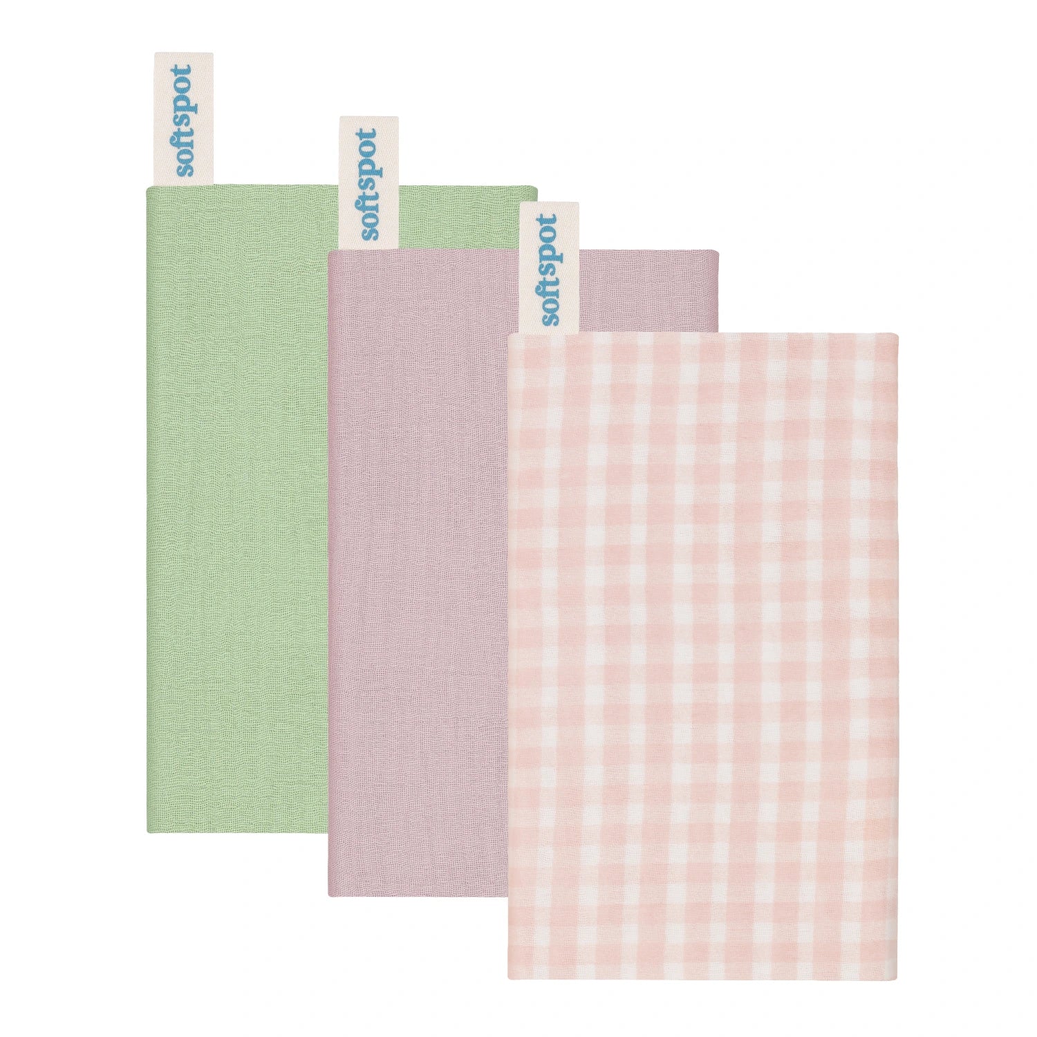 Soft Spot Soft Tea Towels, 3pk (7 Designs)