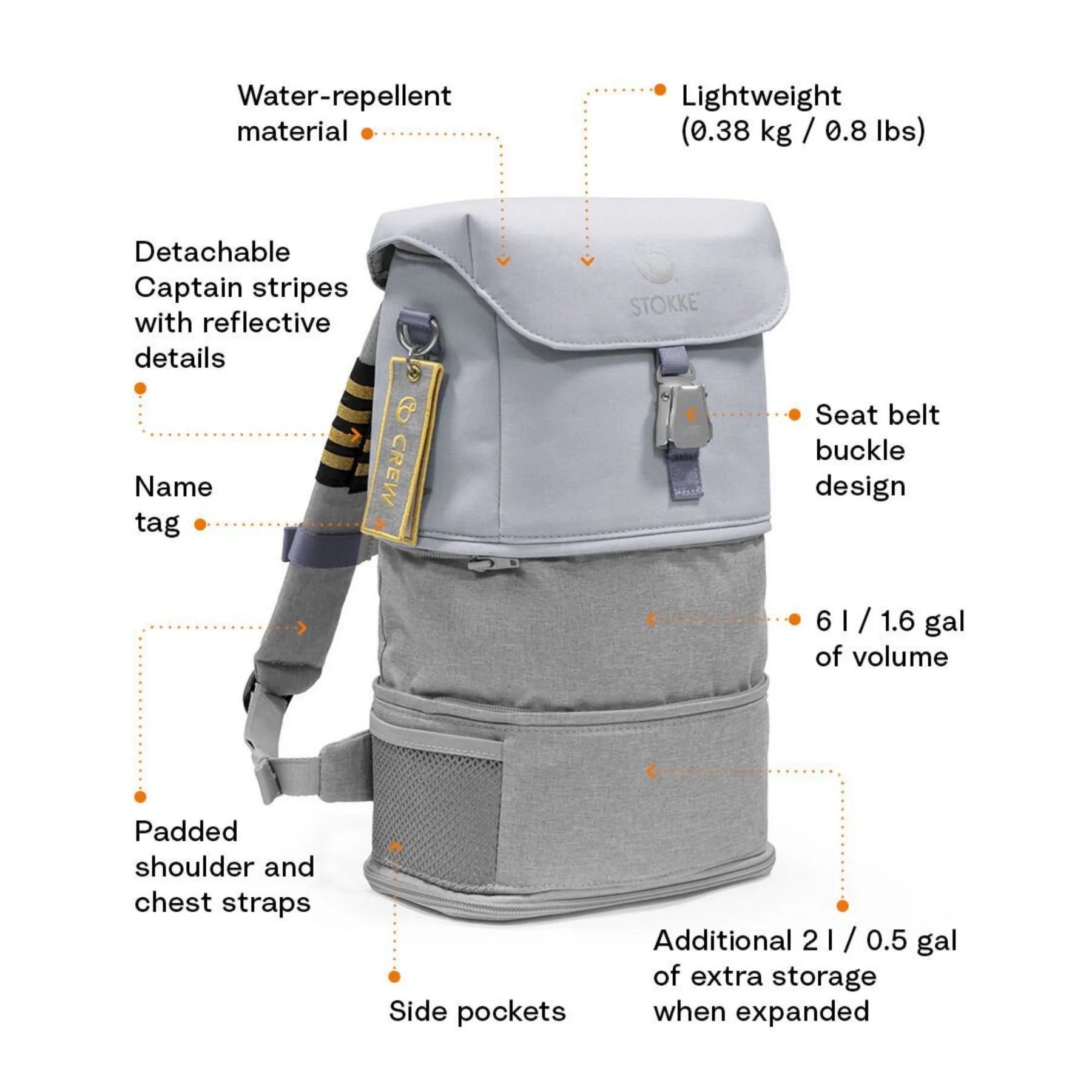 JetKids™ by Stokke® Crew Backpack (5 Colors)