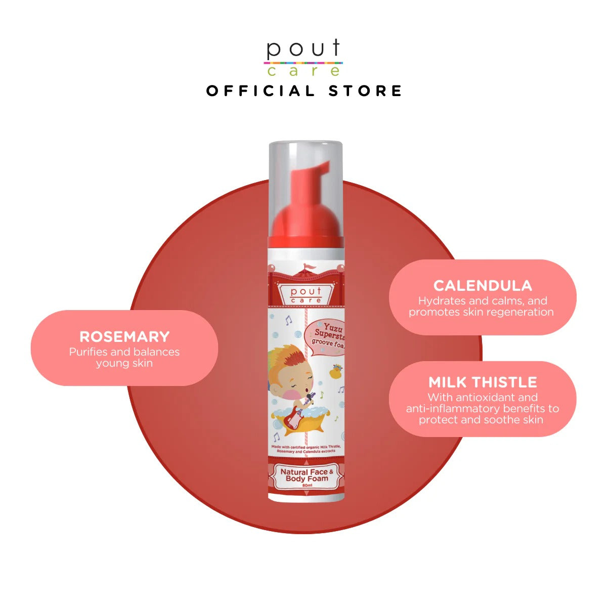 pout Care Festive Splash Kit Shower Essentials (Exp 12/27)