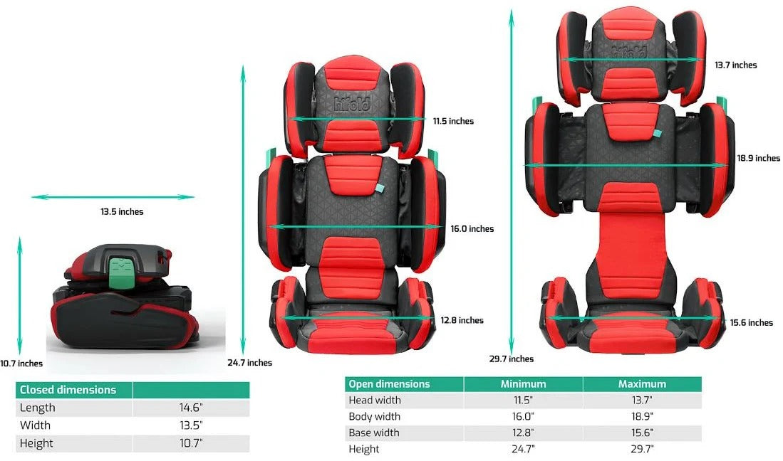 Mifold Hifold Fit-and-Fold Booster Seat