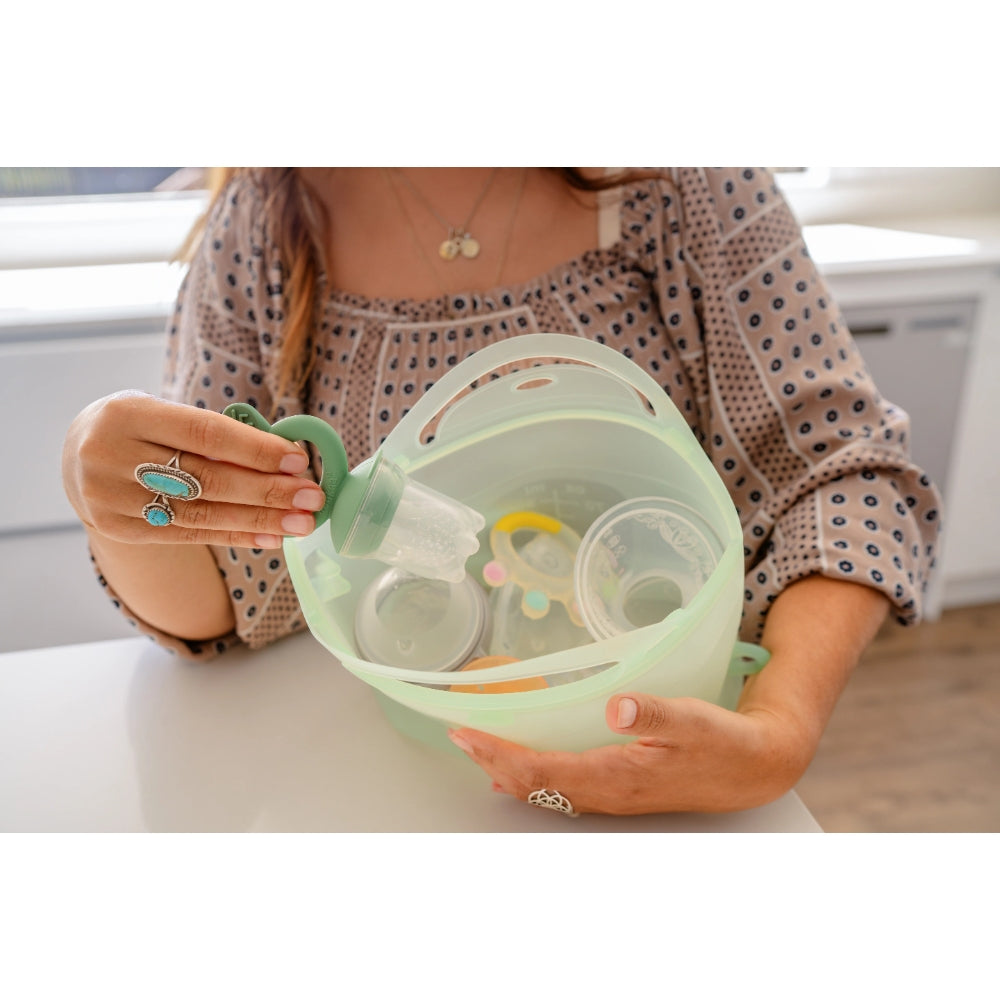 Haakaa Multipurpose Steamer and Steriliser Bag (Lime) - 1250ml