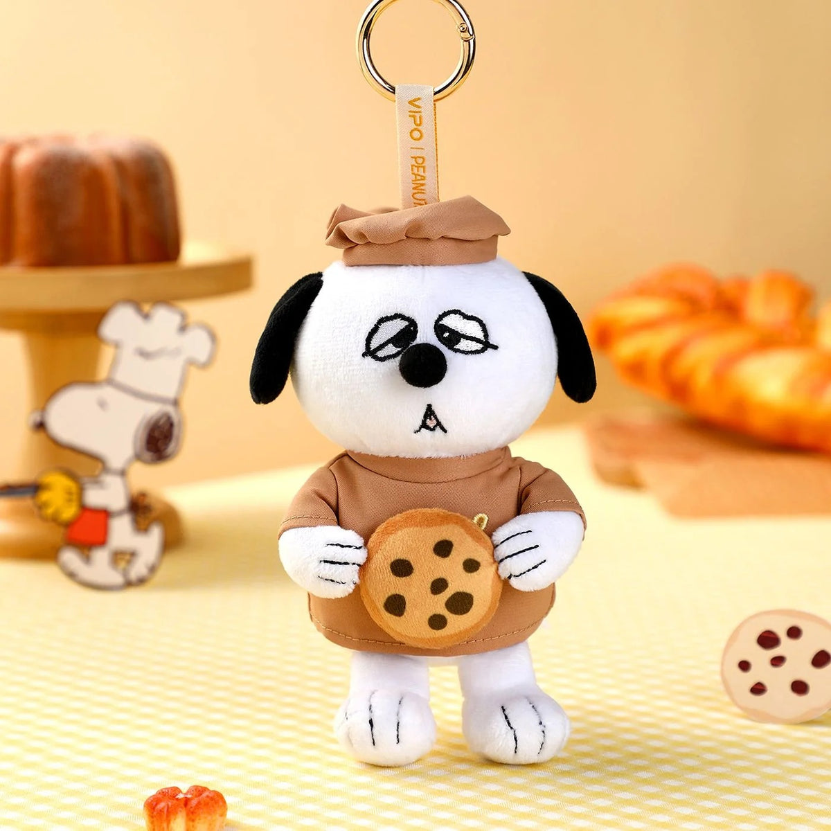 Peanuts x VIPO Snoopy Plush Keychain Blind Box, 1pk (Bakery Series)