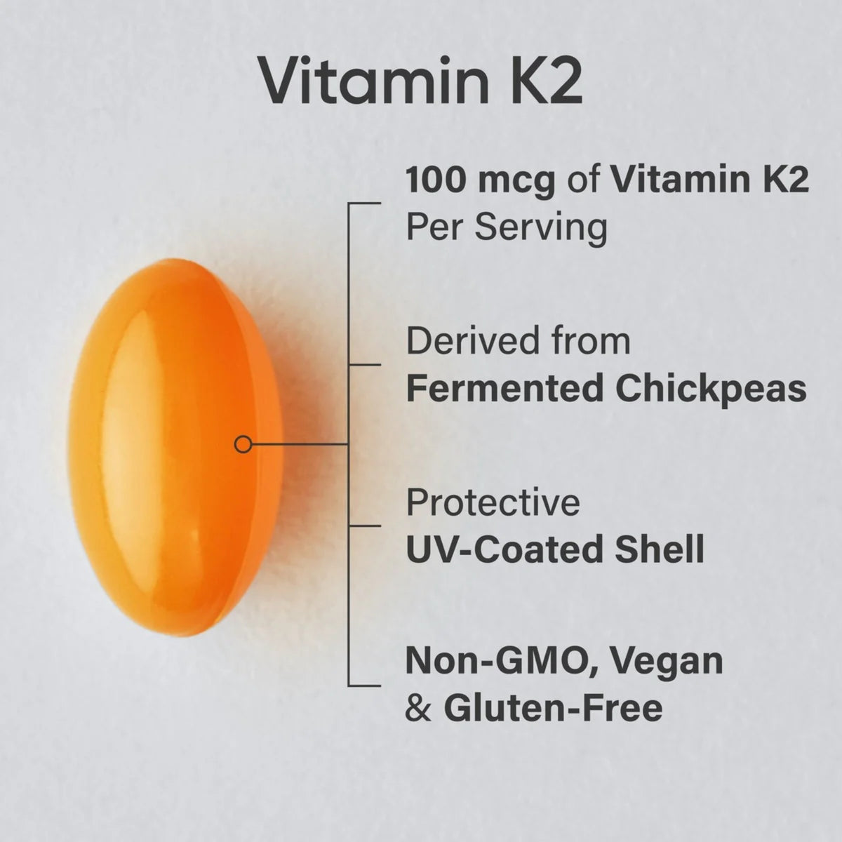 Sports Research Plant-based Vitamin K2 as MK7 with Coconut Oil (2 Sizes)