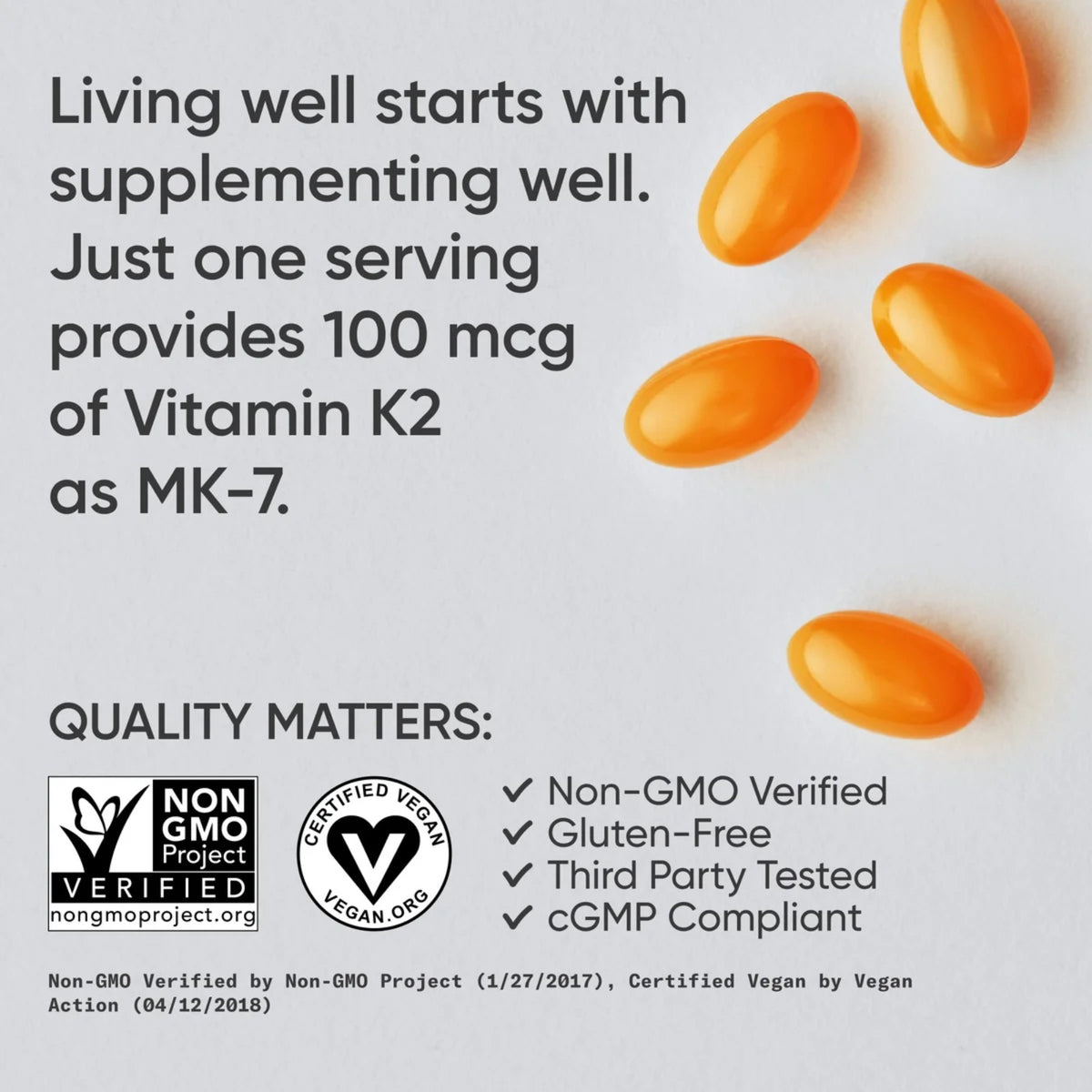 Sports Research Plant-based Vitamin K2 as MK7 with Coconut Oil (2 Sizes)