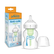 Dr. Brown's Options+ Wide-Neck PP Baby Bottles, 5oz/150ml (7 Types) | 1/2/3pk - Various Designs