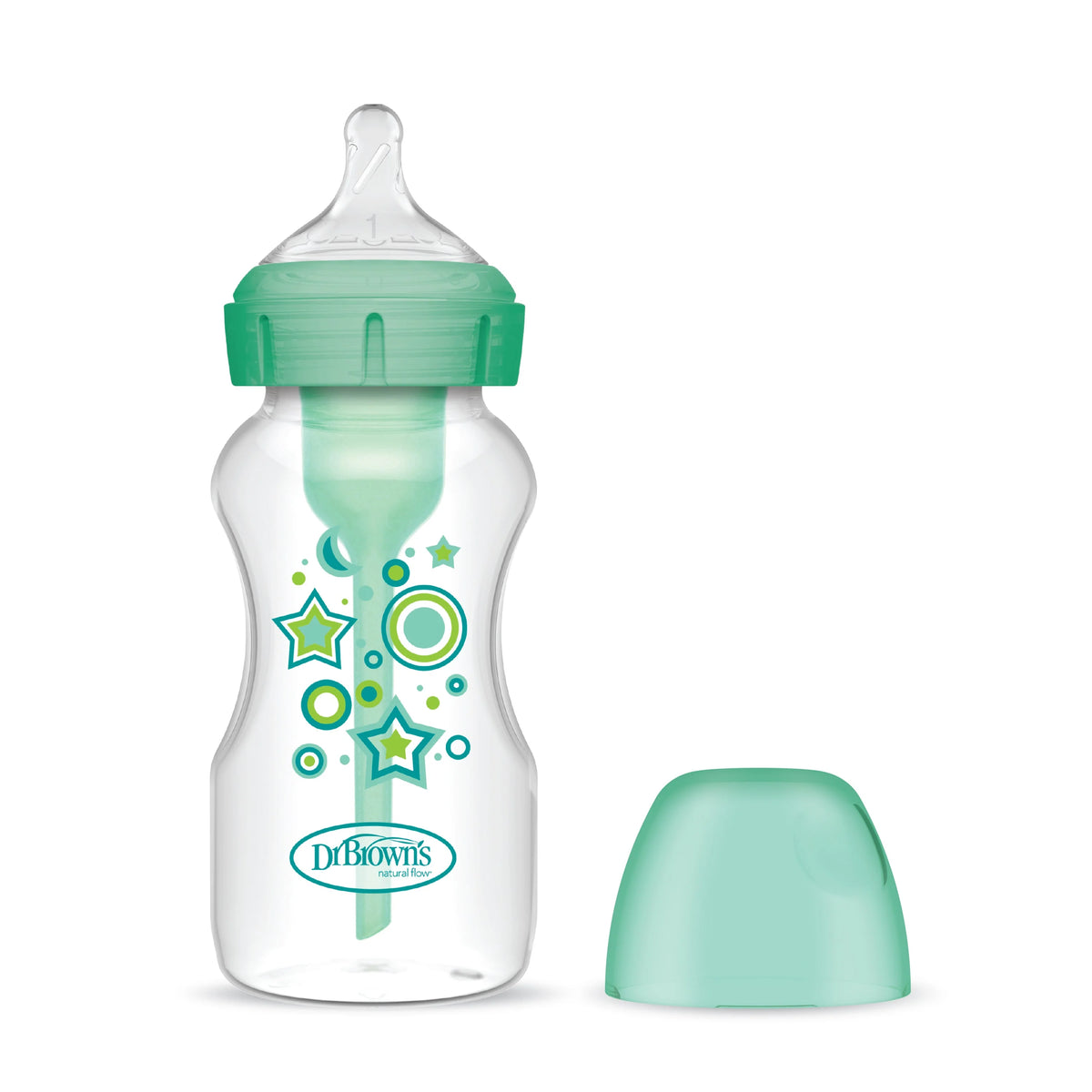 Dr. Brown's Options+ Wide-Neck PP Baby Bottles, 9oz/270ml (13 Types) | 1/2/3pk - Various Designs