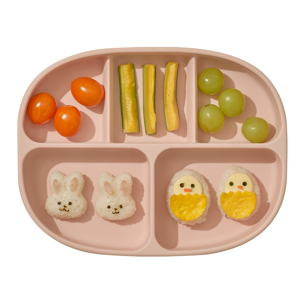 Moyuum 5-Section Silicone Suction Food Plate - Fruits