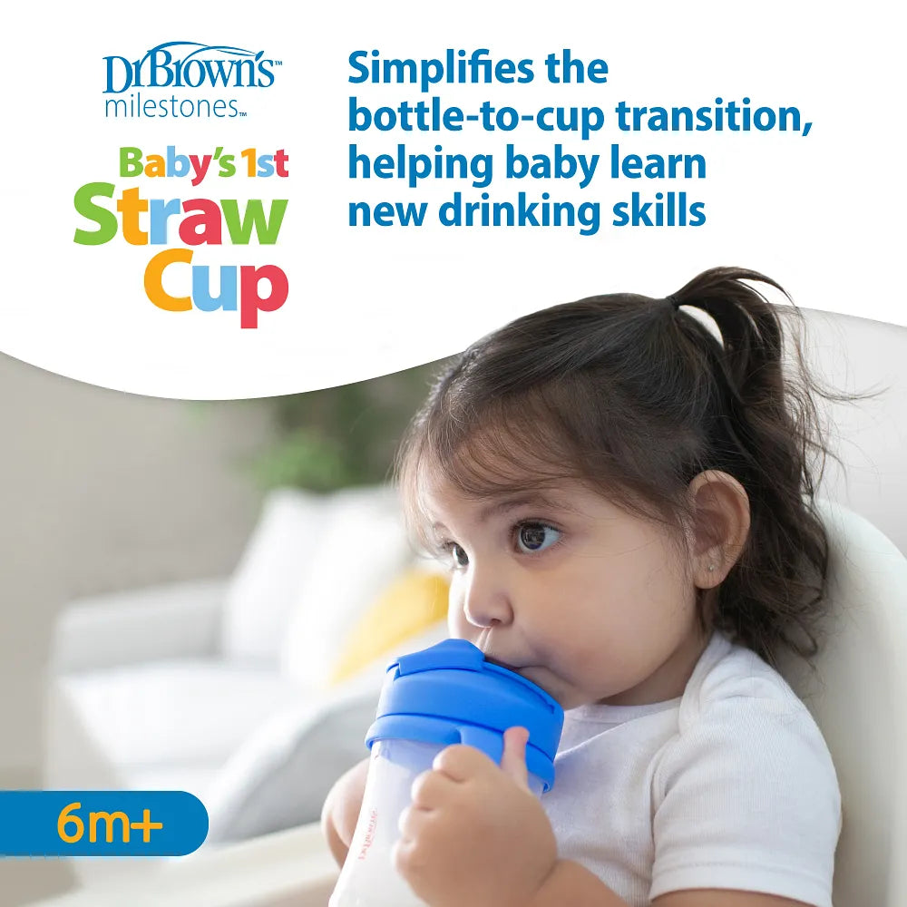 Dr. Brown's Milestones Baby's First Straw Cup (6 Designs) | 6M+