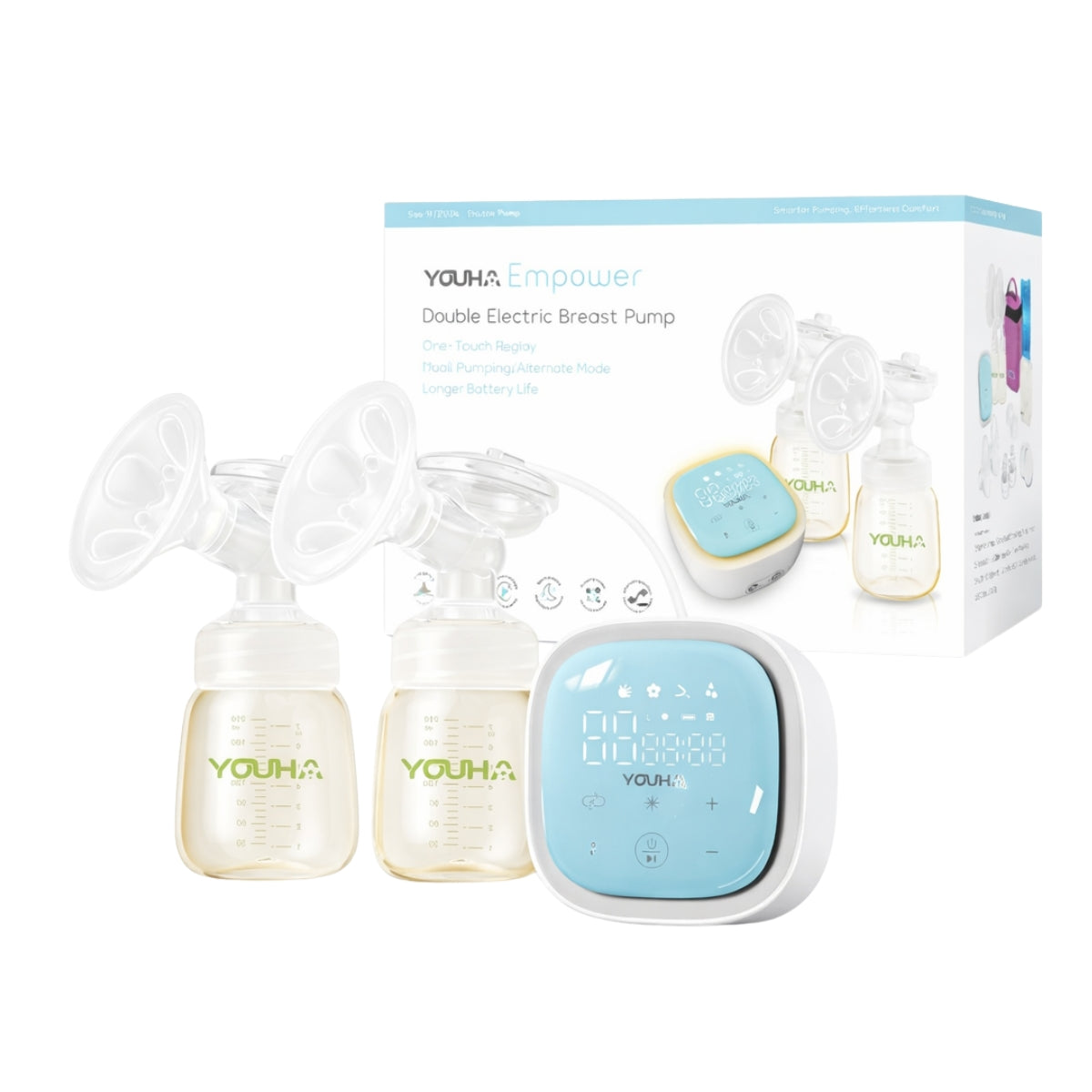 Youha Empower Double Electric Breast Pump with Cooler Bag