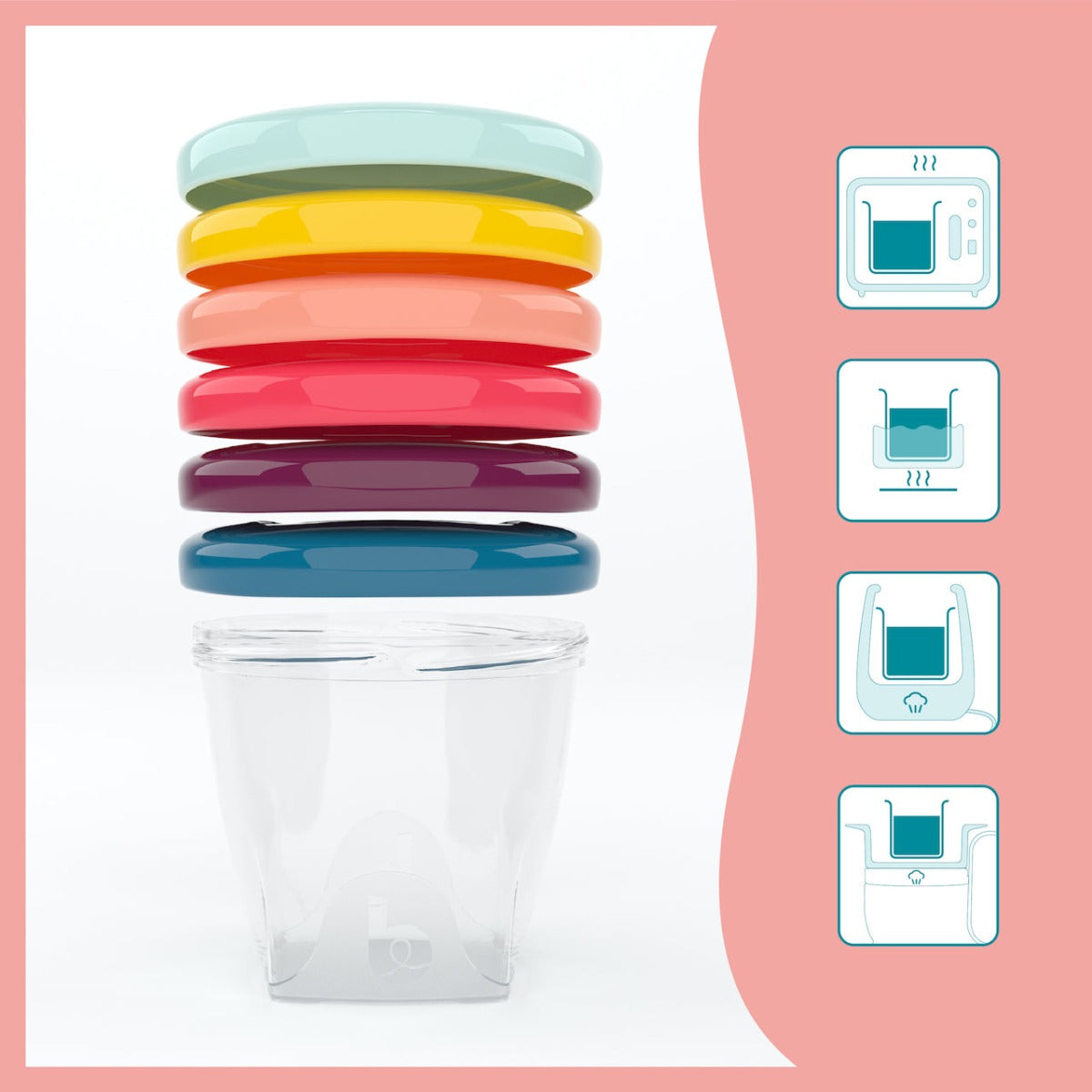 Babymoov Babybols Food Storage Container + Spoons (Multi Set)