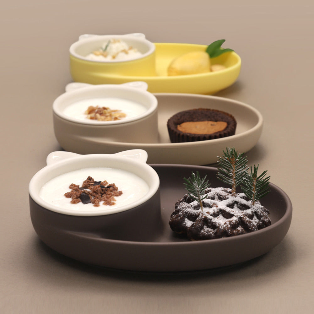 Monee Silicone Twin Suction Bowl (4 Colours)