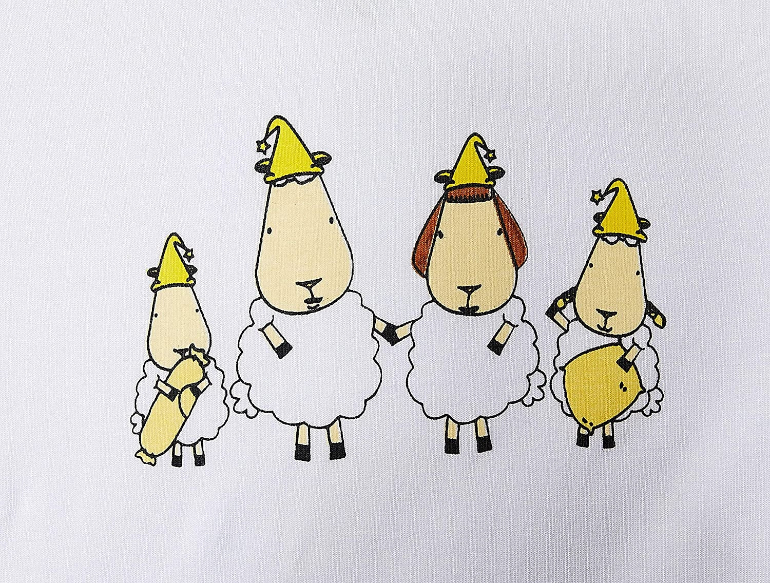 Baa Baa Sheepz Sleeveless Shirt - Sheep Family White