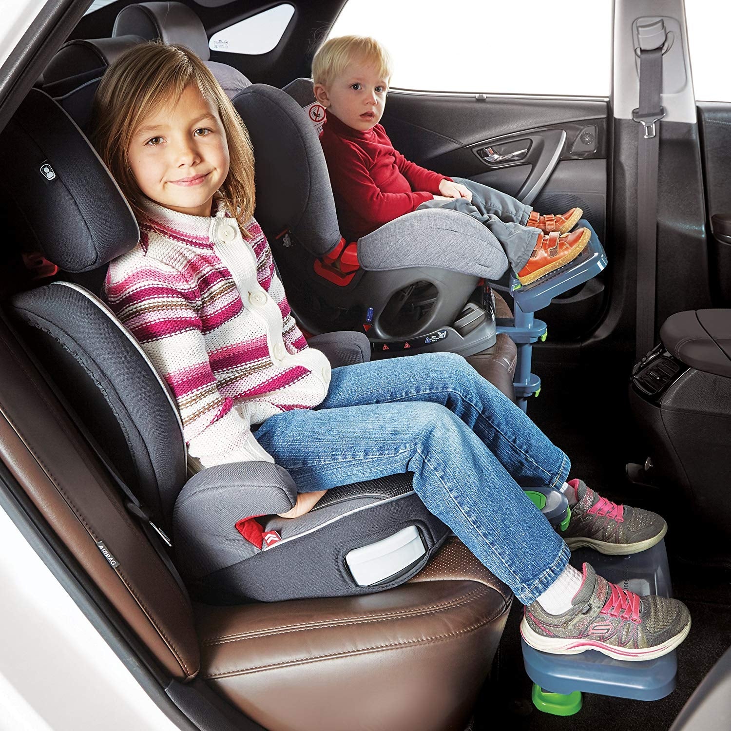 KneeGuard Kids 3 Car Seat Footrest - Grey