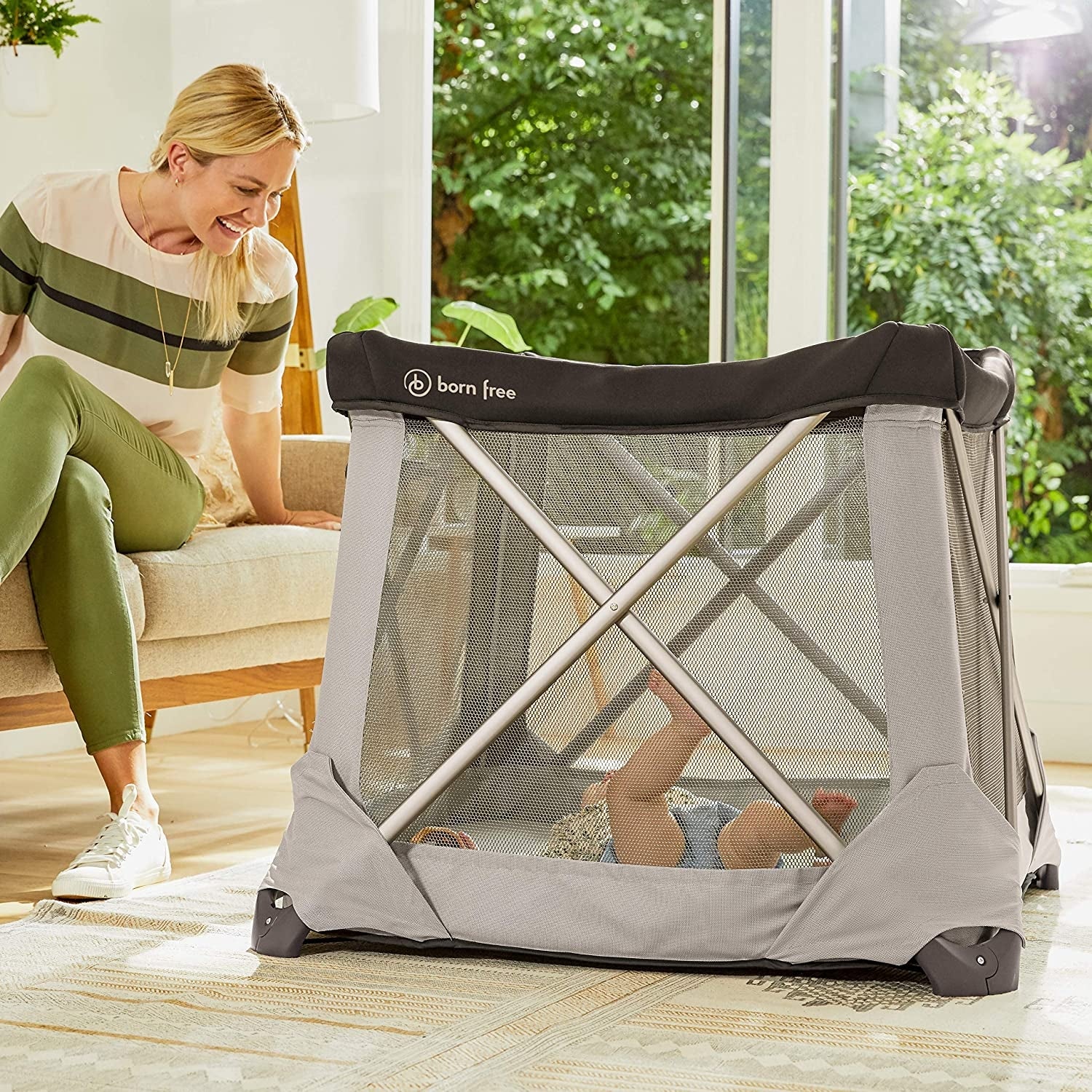 Born Free Siba Playard with Napper & Changer