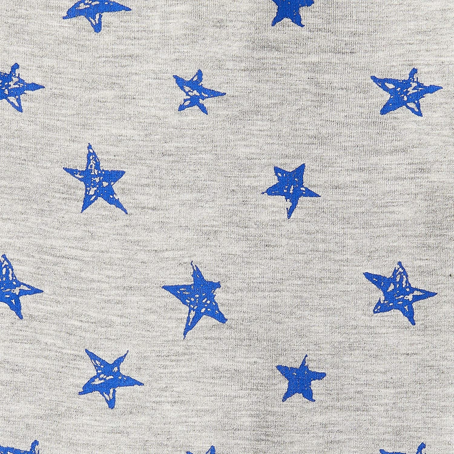 Baa Baa Sheepz Baby Zip Romper - Blue Star Grey