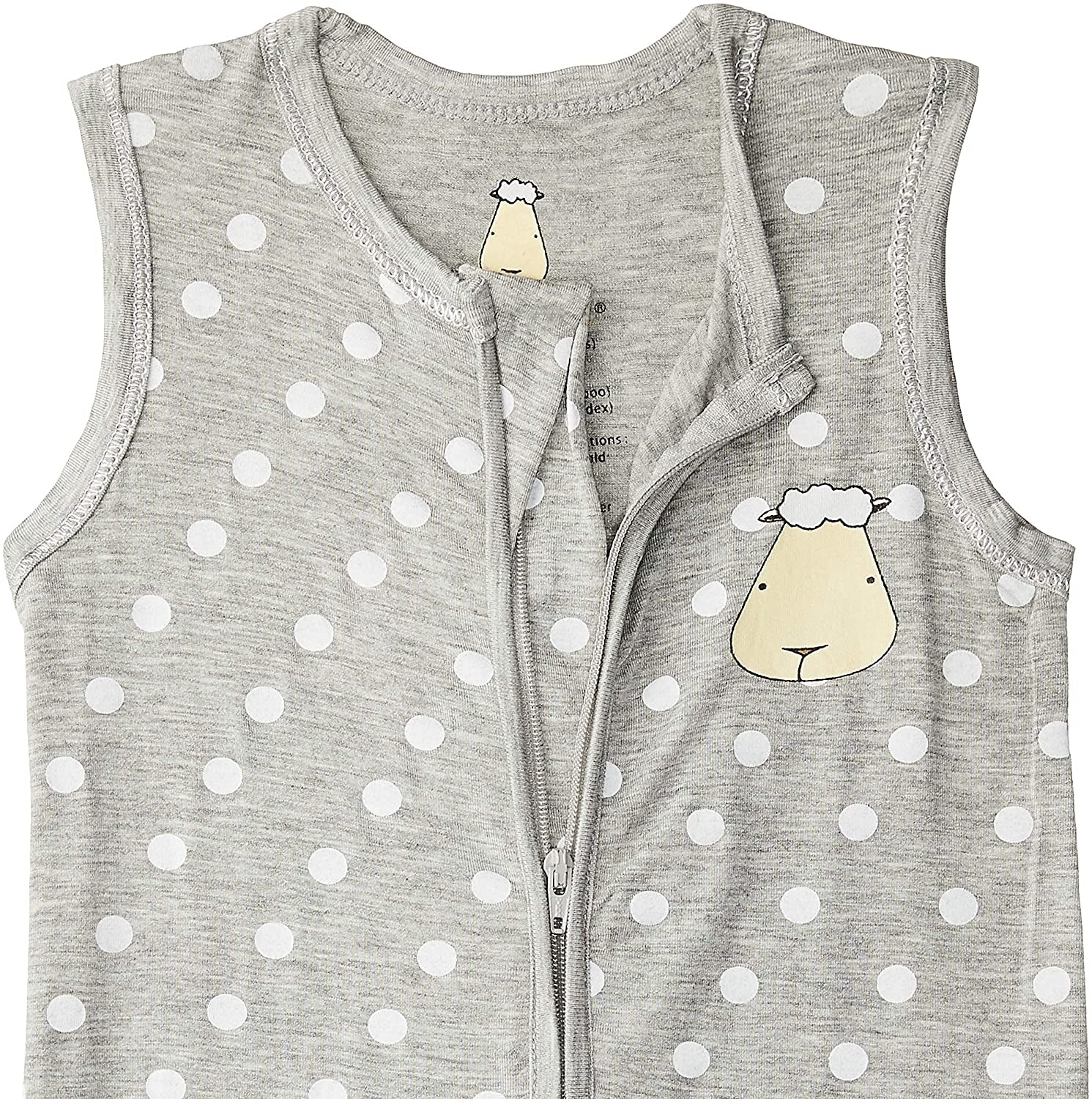 Baa Baa Sheepz Wearable Blanket Zip Sleep Bag - Polka Dot Grey (3 Sizes)