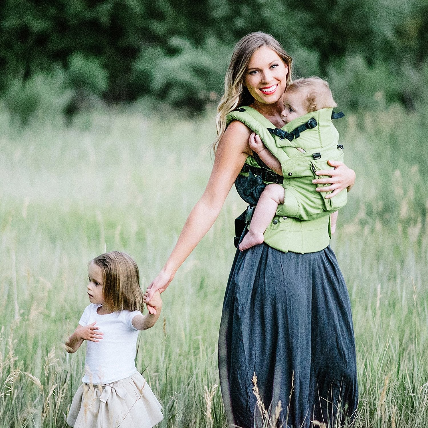 Lillebaby 6-in-1 Complete Organic Baby Carrier - Green Meadow