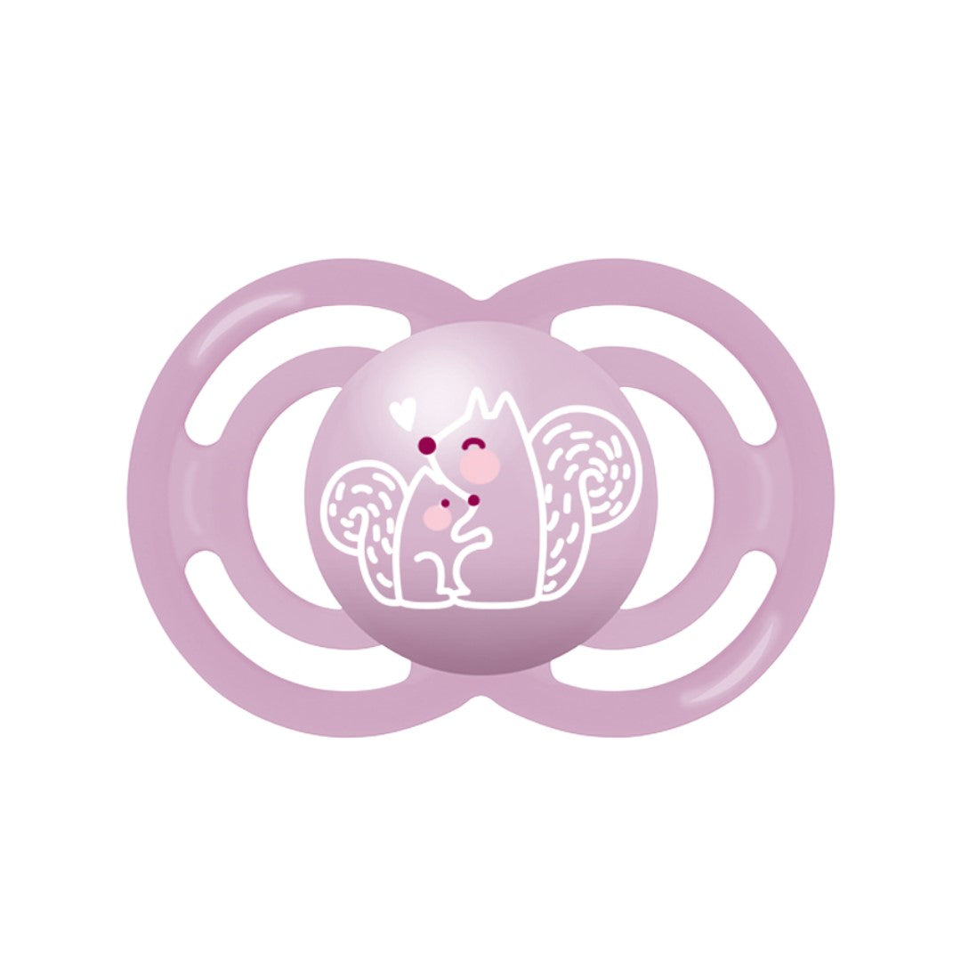 MAM Perfect Pacifier with Case, 6M+ (2 Assorted Designs) - Pupsik Singapore