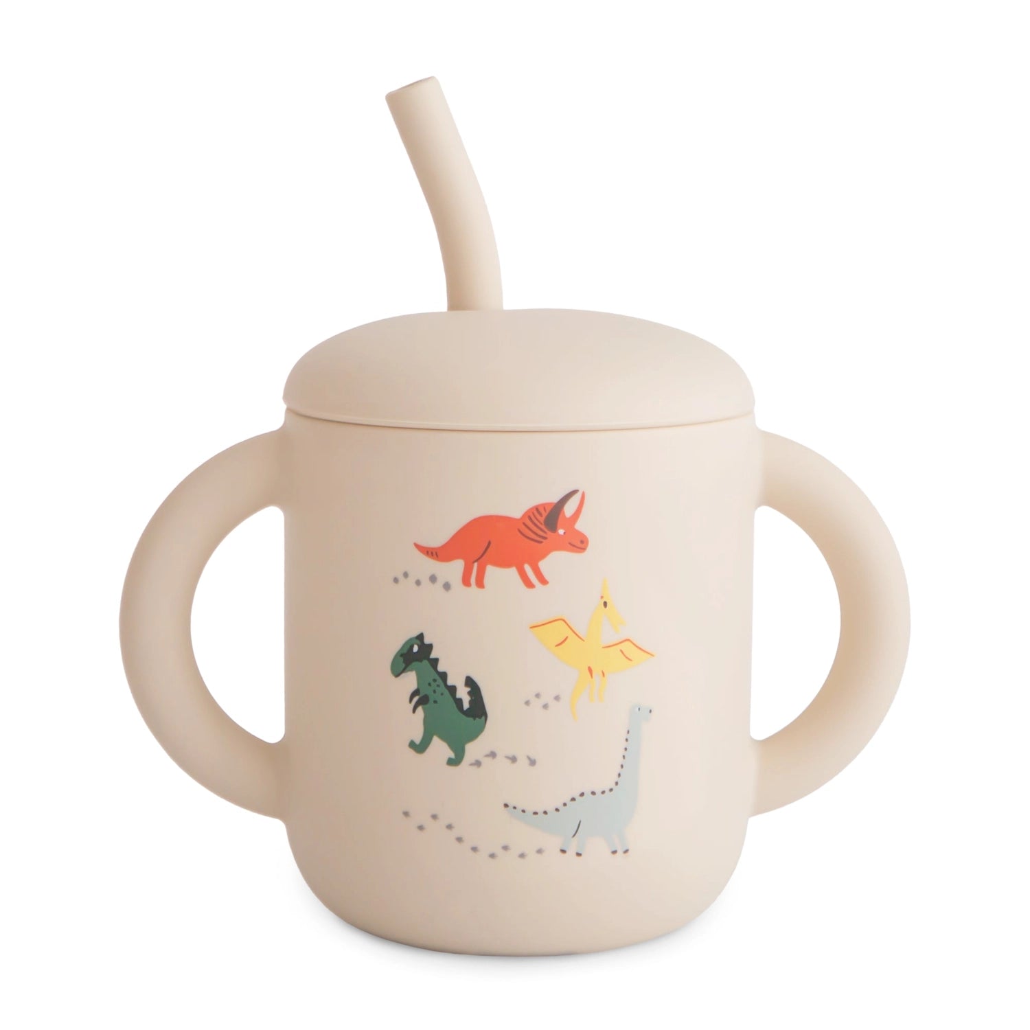 Mushie Silicone Training Cup + Straw, 175ml (14 Designs) - Pupsik Singapore