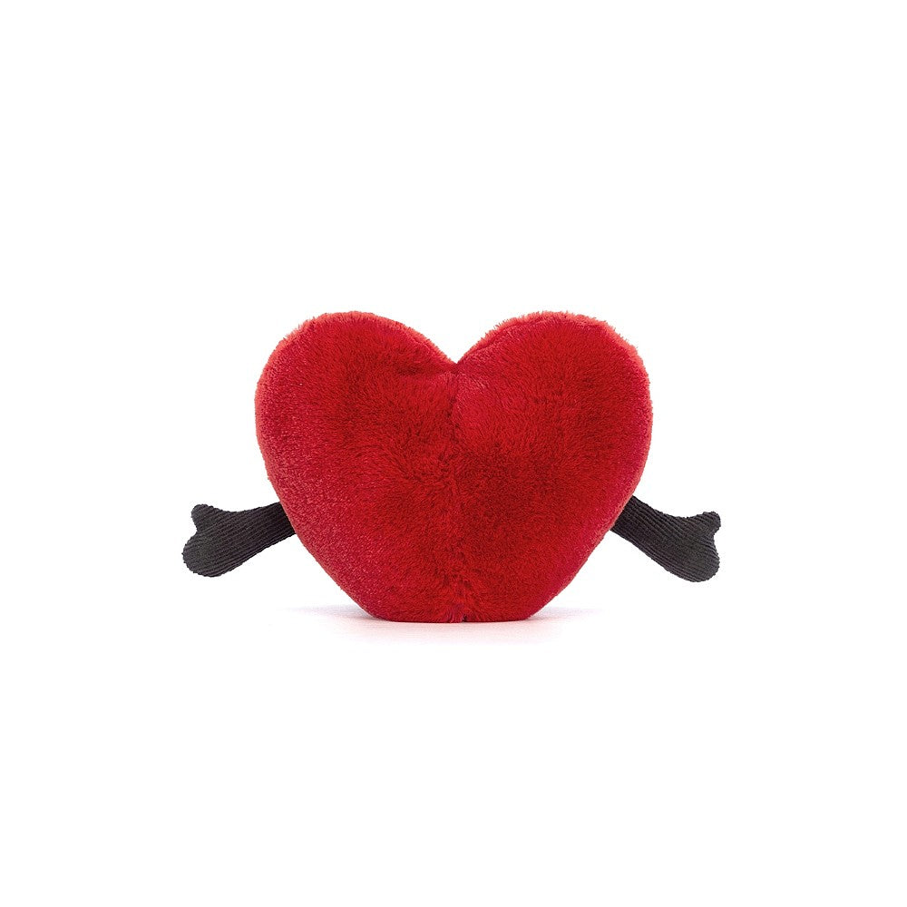 Jellycat Amuseable Red Heart Soft Toy (Little, 11 cm)