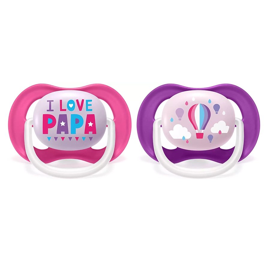 Philips Avent Ultra Air Pacifier, 2pk - 6-18M (14 Designs) - Pupsik Singapore