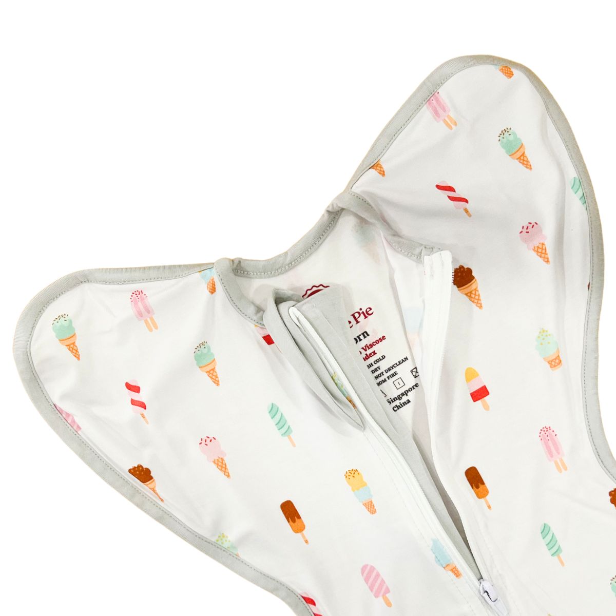 A, Apple Pie Bamboo Swaddle Wearable Blanket - Popsicle Dream (3 Sizes)