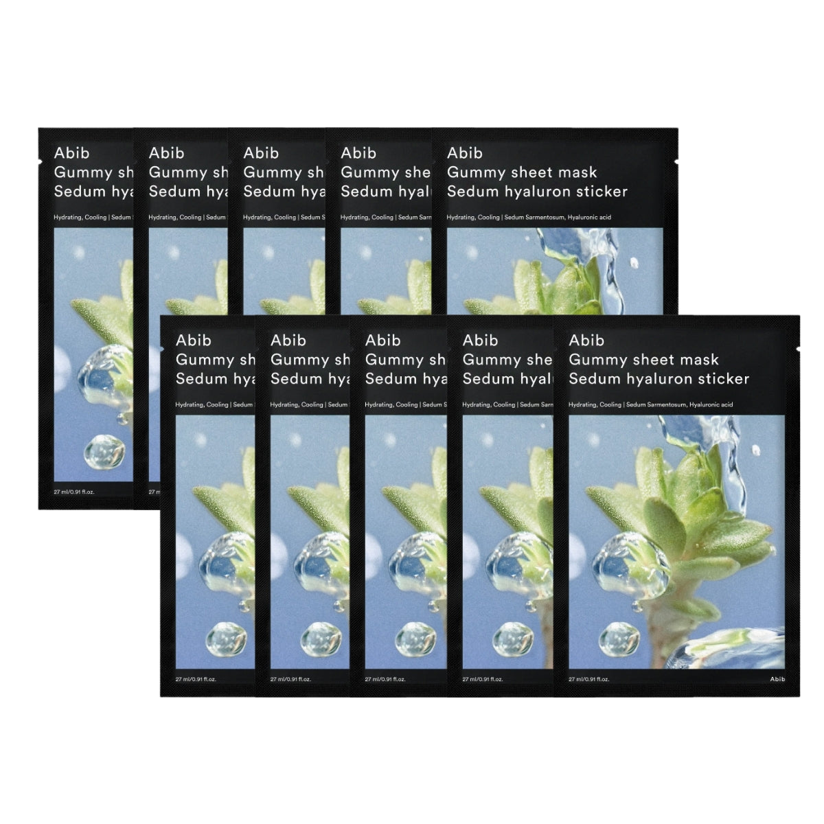 Abib Gummy Sheet Mask Sedum Hyaluron Sticker, 10pcs (Exp 04/28)